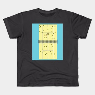 Tennis court for enthusiastic tennis players Kids T-Shirt